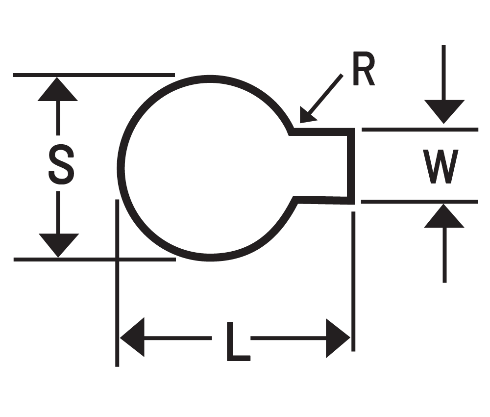 B-Single Key Shaped Ironworker Punch