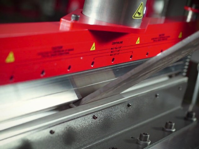 Press Brake on a Shop Press