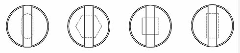 Standard Punch Keyway Positions